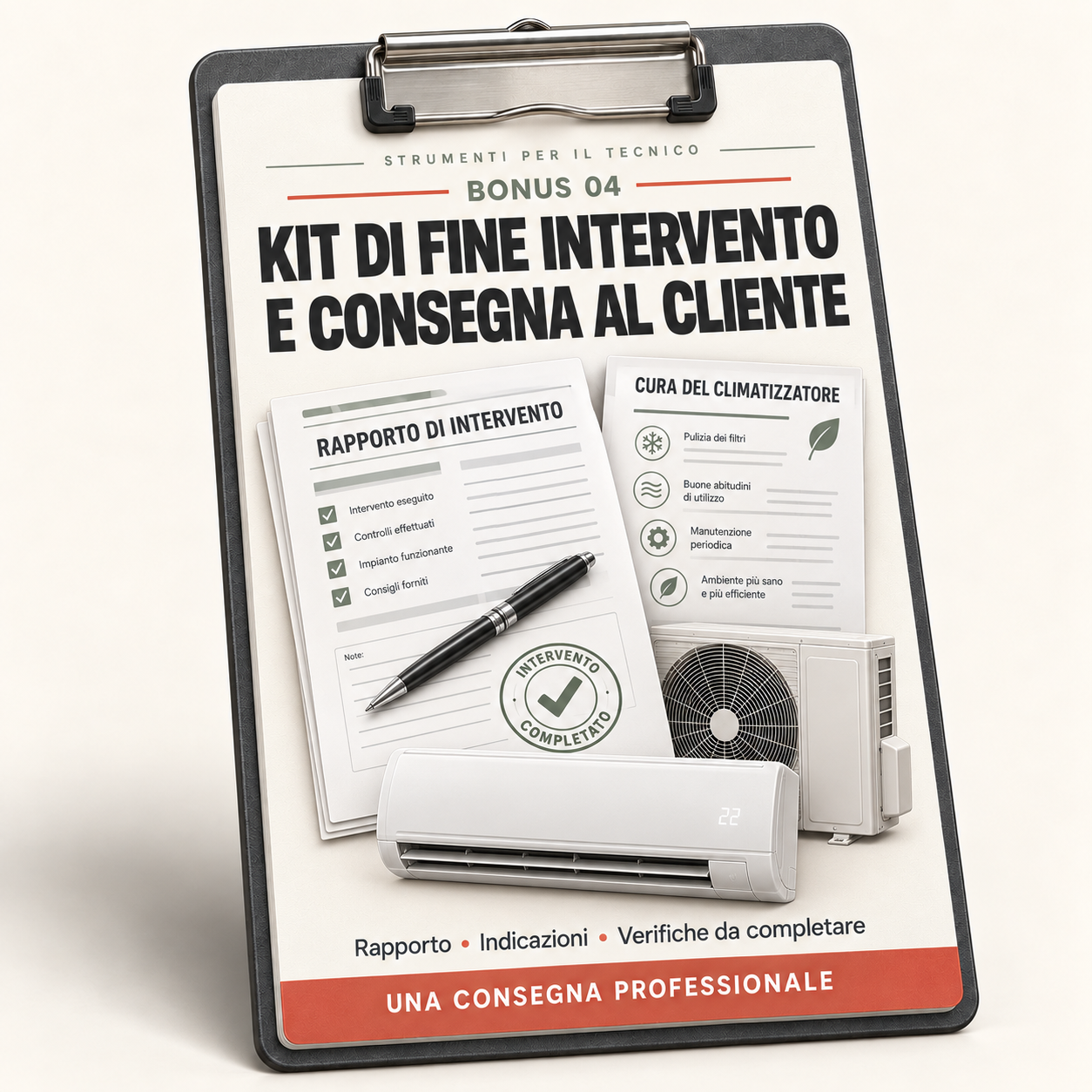 Kit di Fine Intervento e Consegna al Cliente